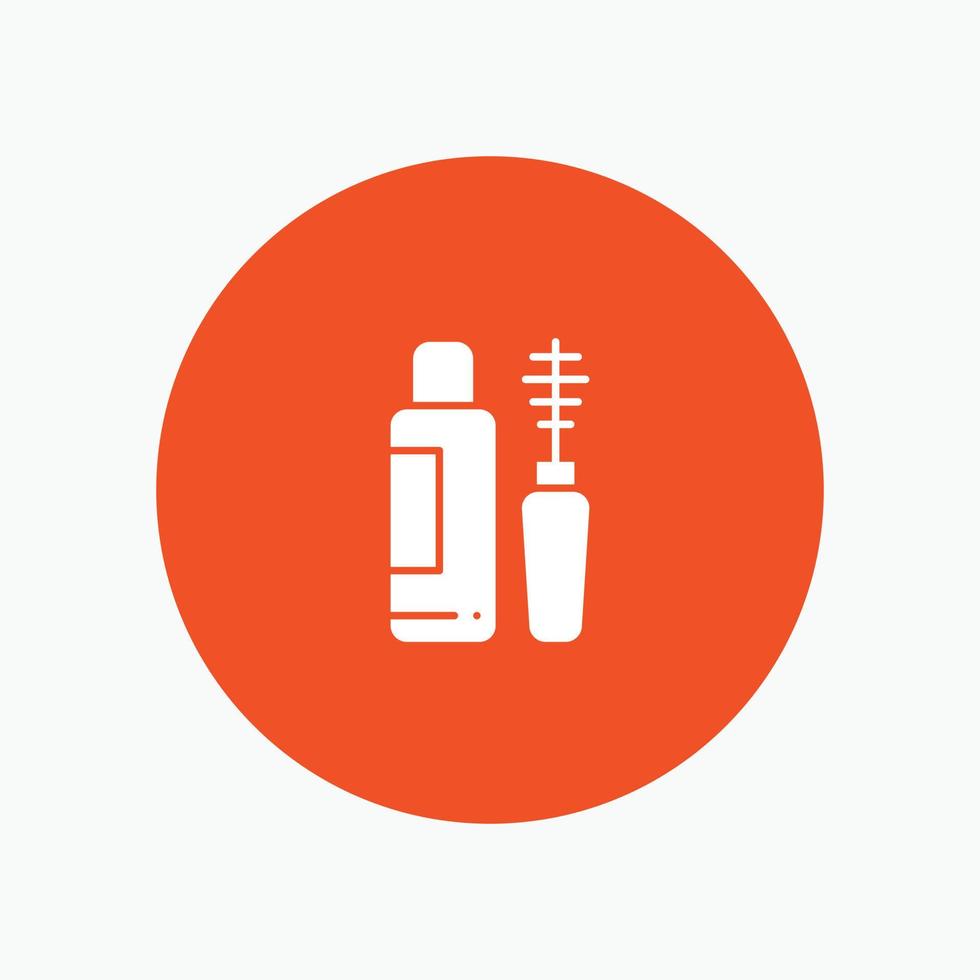 Mascara Shade Eye Bottle white glyph icon vector