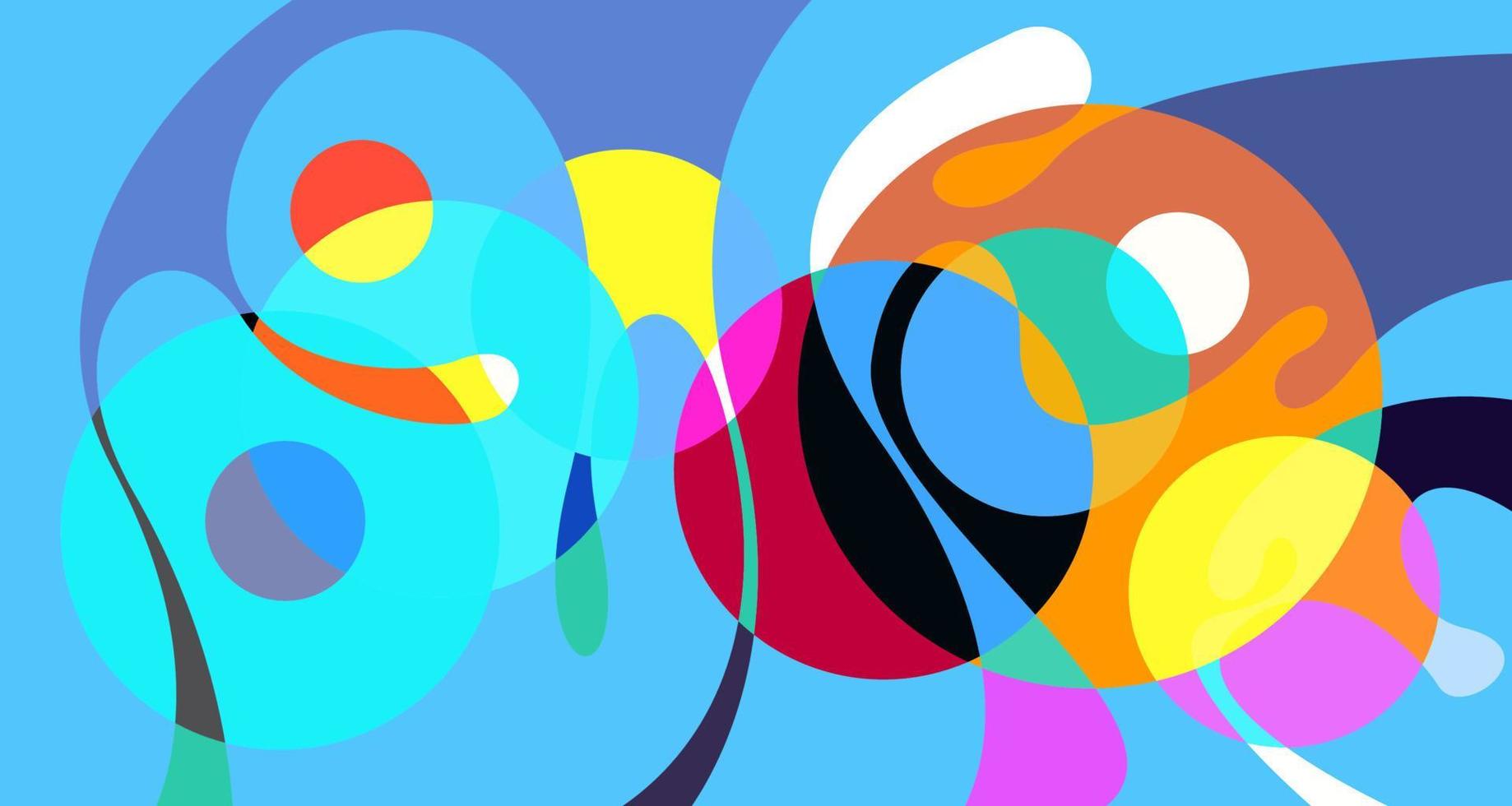 Vector colorful abstract psychedelic liquid and fluid background pattern
