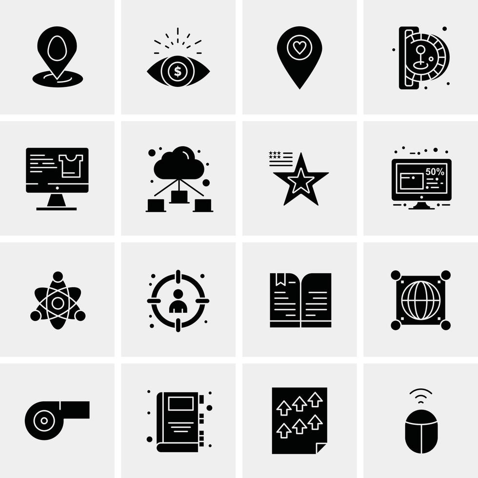 16 Business Universal Icons Vector Creative Icon Illustration to use in web and Mobile Related project