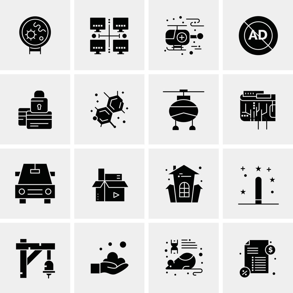 16 Business Universal Icons Vector Creative Icon Illustration to use in web and Mobile Related project