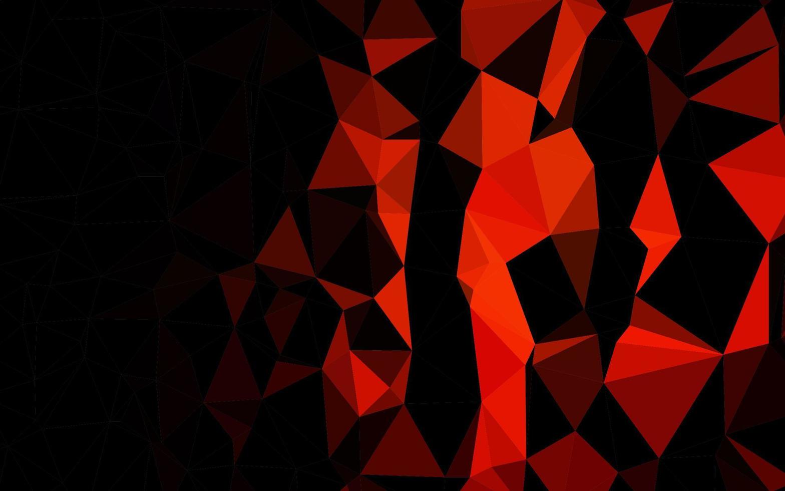 Dark Red vector abstract mosaic backdrop.