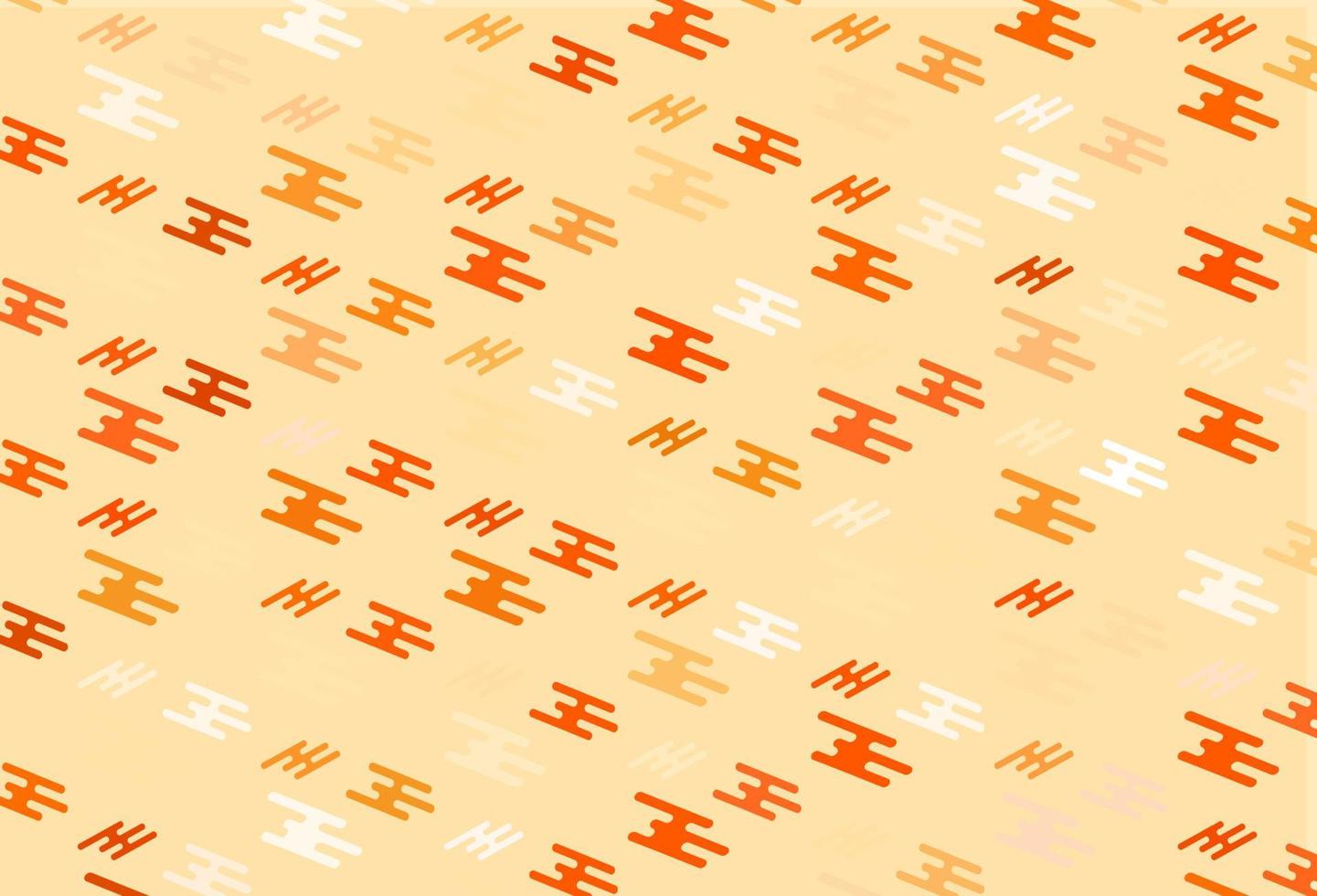 Light Yellow, Orange vector pattern with narrow lines.