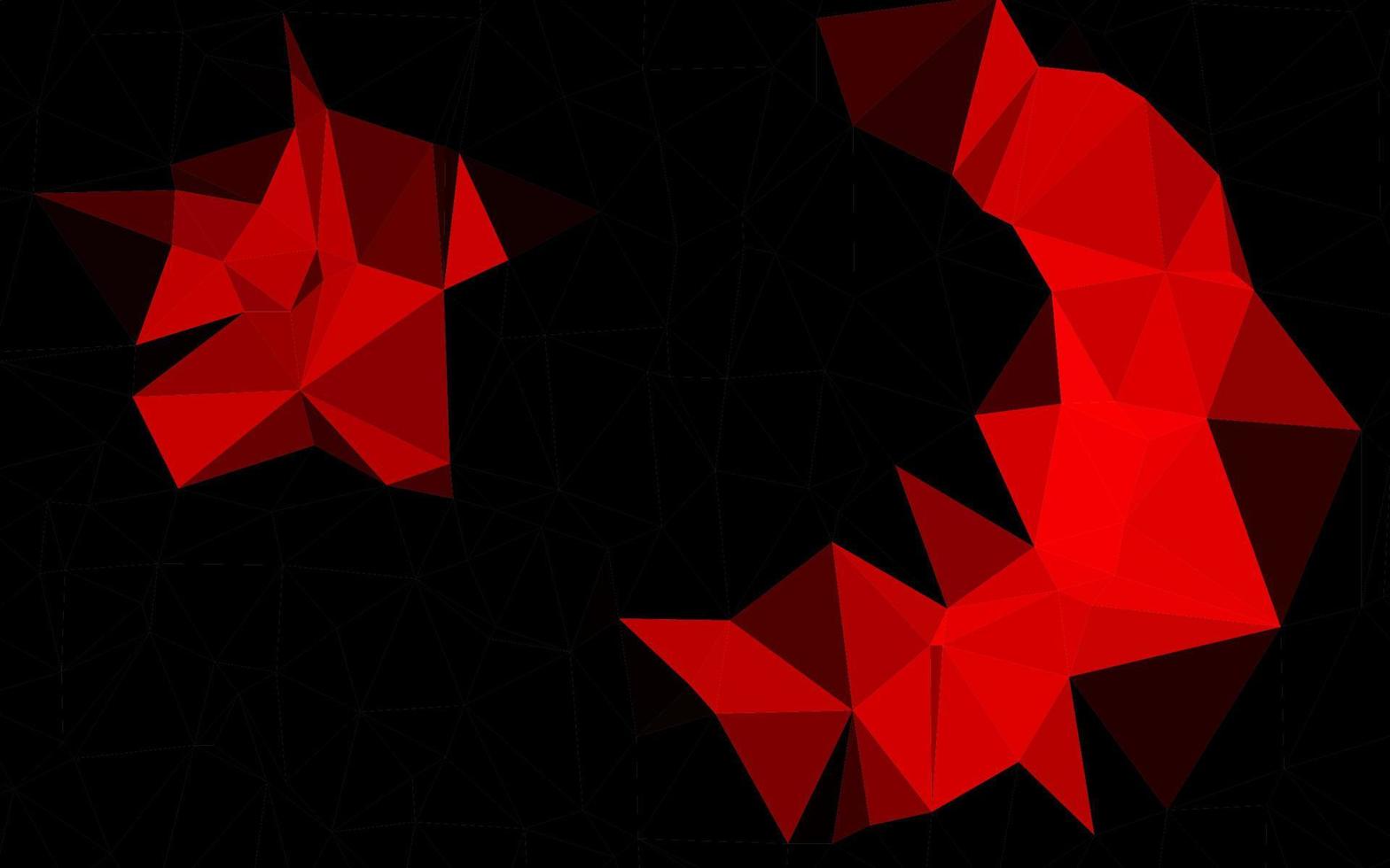 Light Red vector abstract polygonal layout.