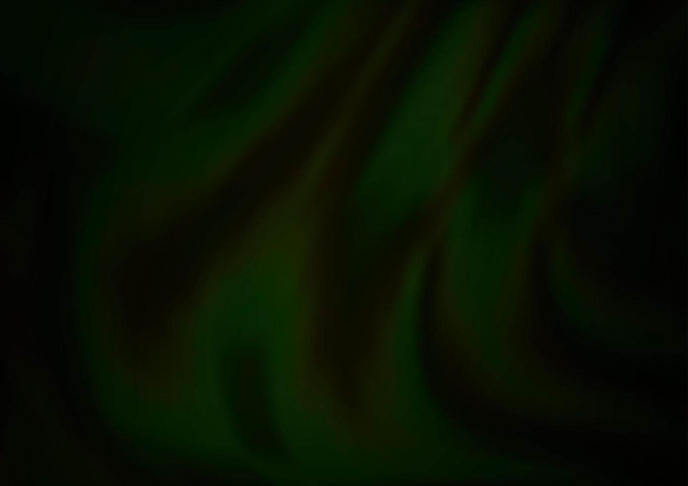 Dark Green vector background with liquid shapes.