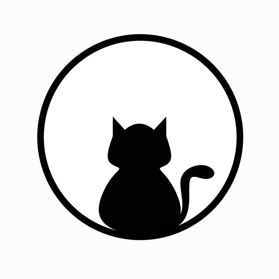 Cat icon illustration, cat silhouette 14656918 Vector Art at Vecteezy