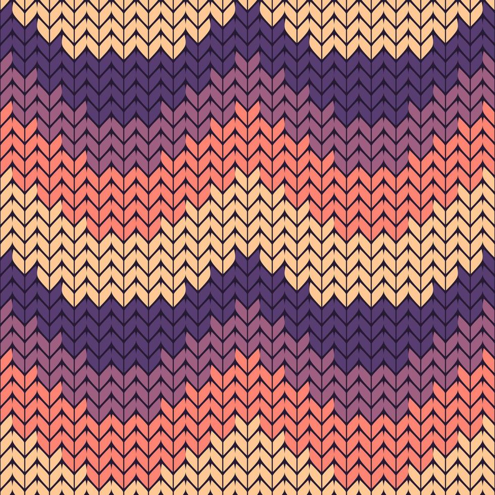 Seamless background with knitted pattern. Knitted fabric. knit stitch crochet. vector