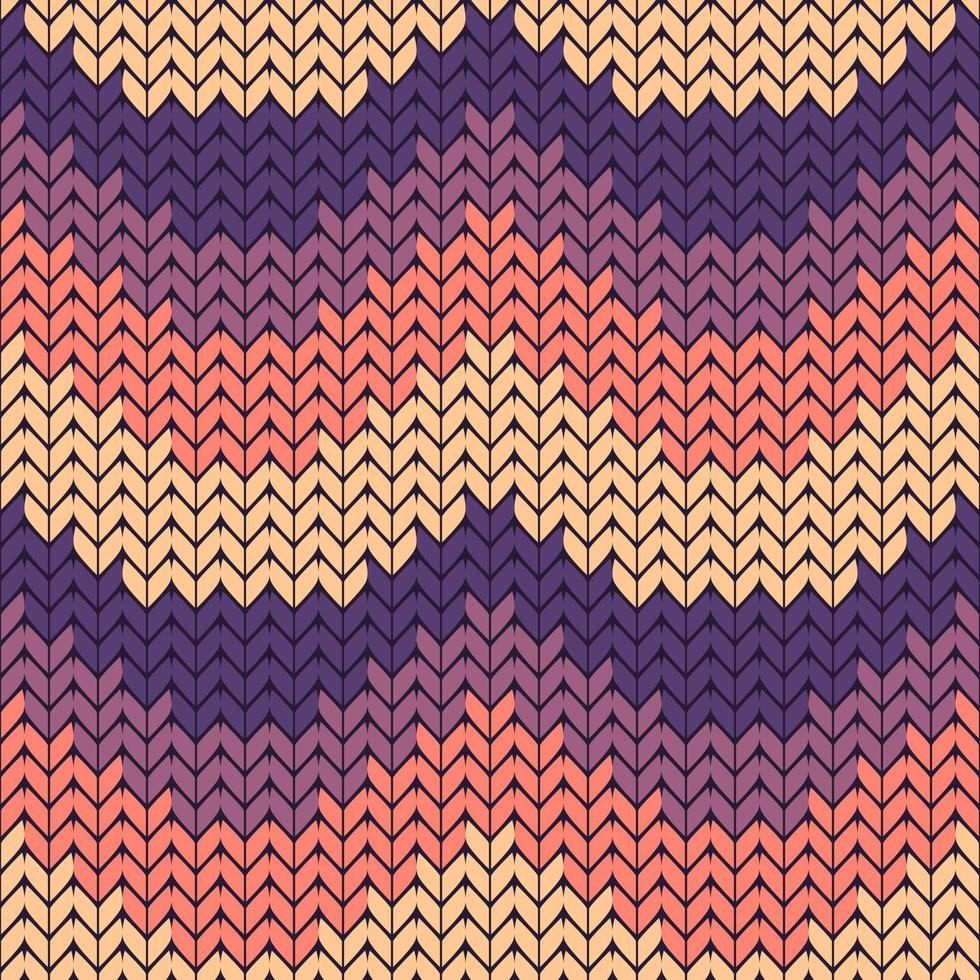 Seamless background with knitted pattern. Knitted fabric. knit stitch crochet. vector