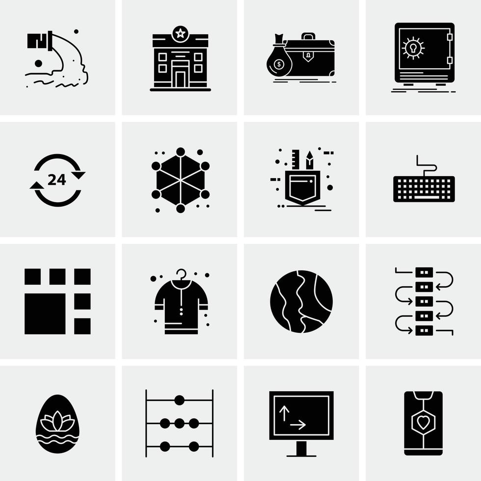 16 Business Universal Icons Vector Creative Icon Illustration to use in web and Mobile Related project