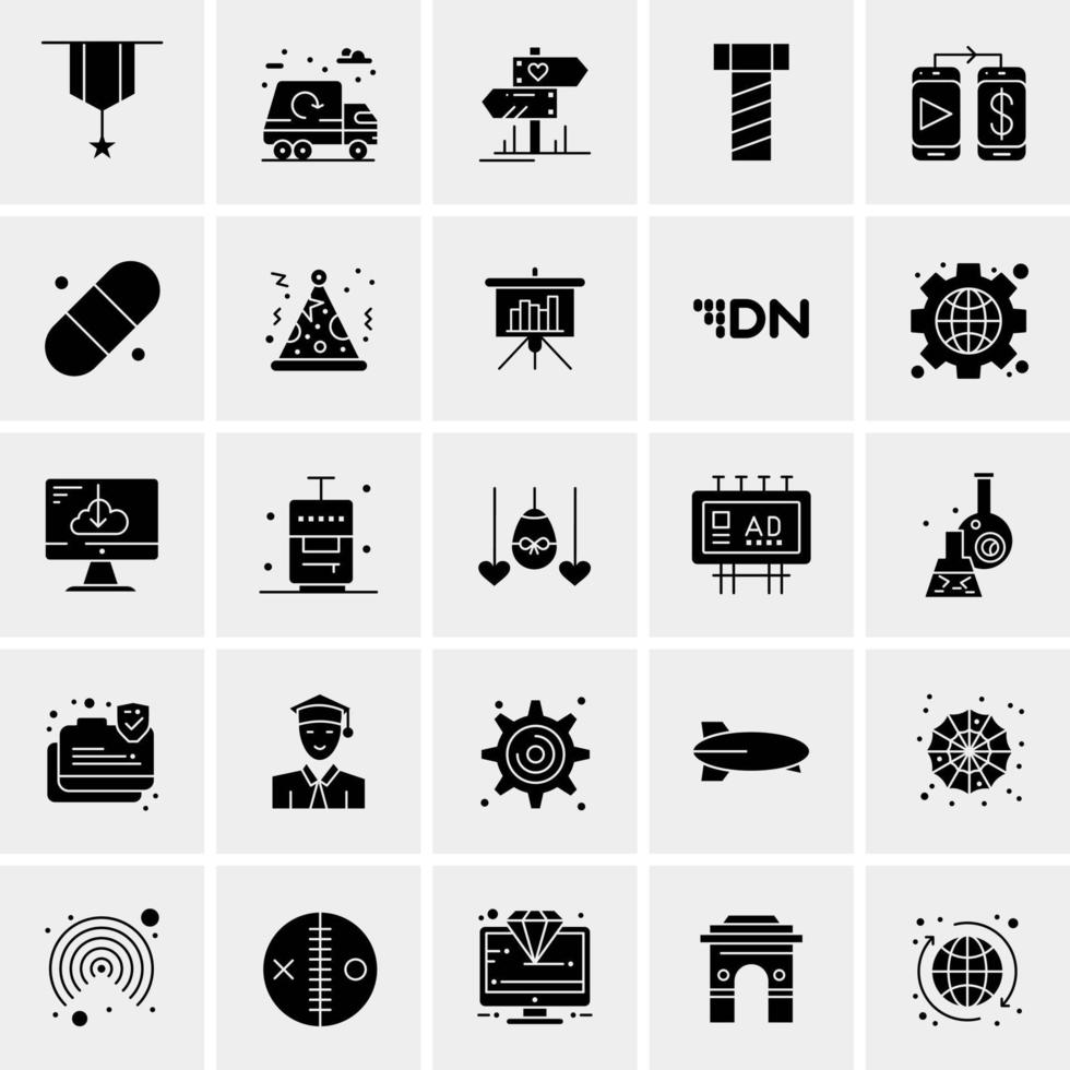 25 Universal Business Icons Vector Creative Icon Illustration to use in web and Mobile Related project