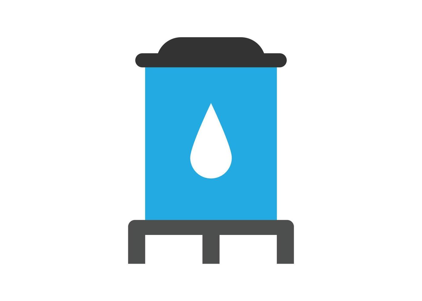 Water tank icon design template vector isolated illustration