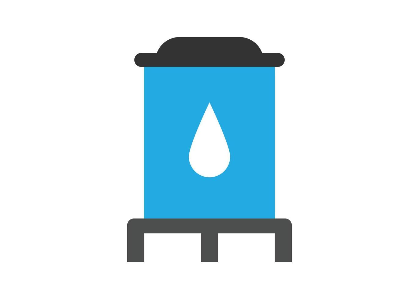 Water tank icon design template vector isolated illustration