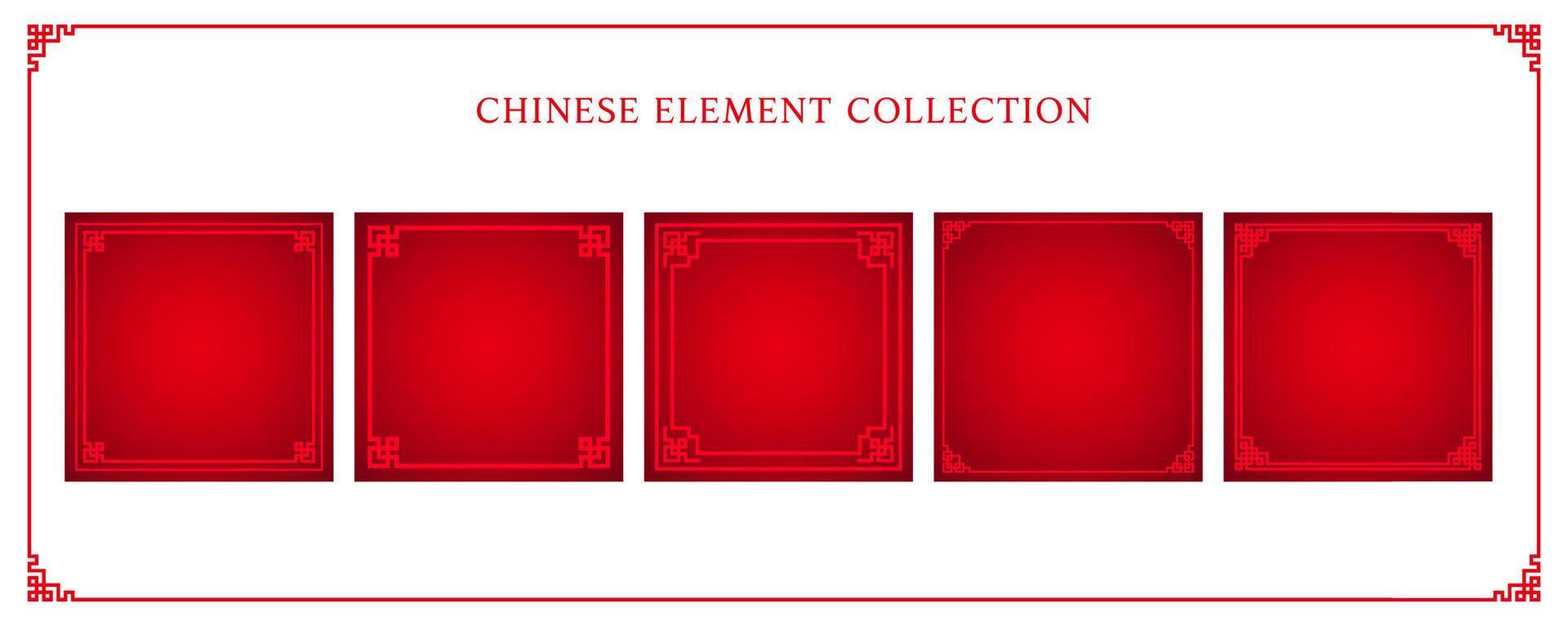 Blank Spring Festival couplets template collection set. vector