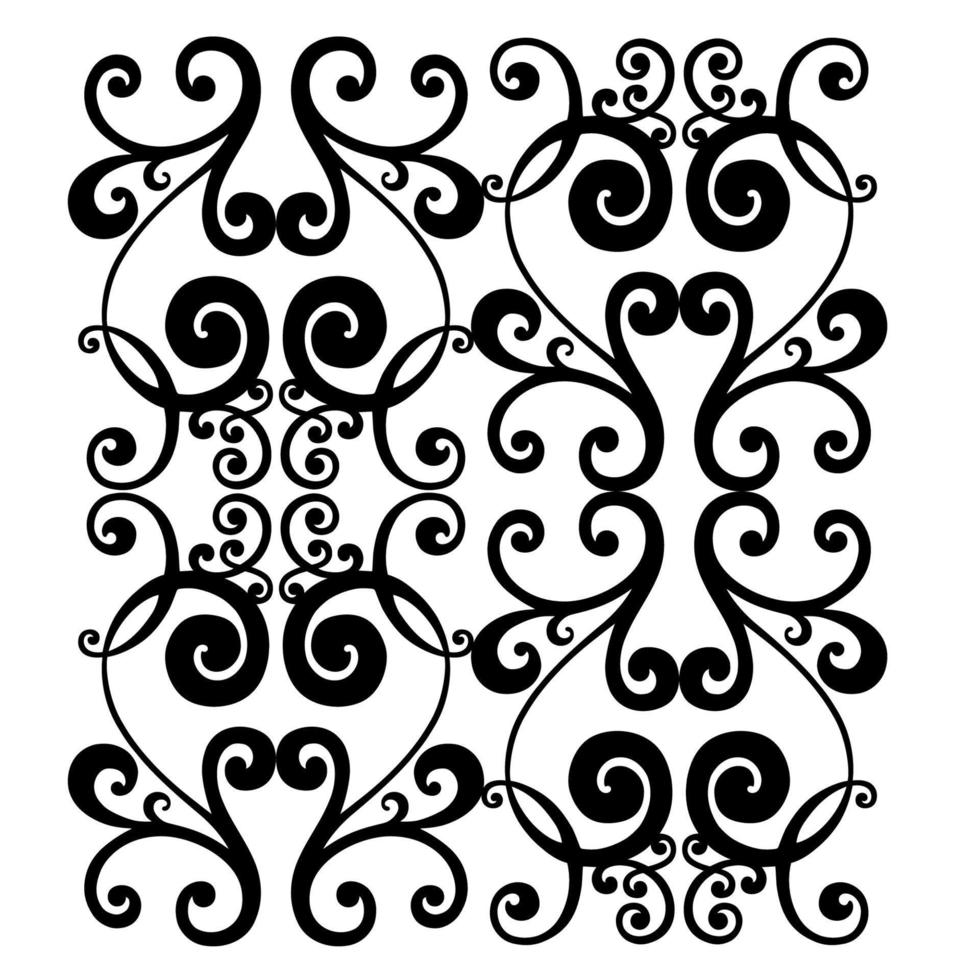 Vector damask vintage baroque scroll ornament swirl. Victorian monogram heraldic shield swirl. Retro floral leaf pattern border foliage antique  acanthus calligraphy engraved tattoo.Tile decor element