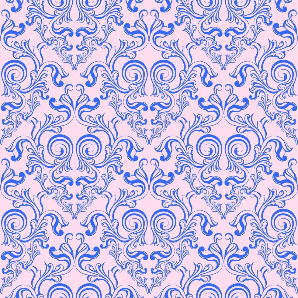 Vector damask vintage baroque scroll ornament swirl. Victorian monogram heraldic shield swirl. Retro floral leaf pattern border foliage antique  acanthus calligraphy engraved tattoo. seamless pattern
