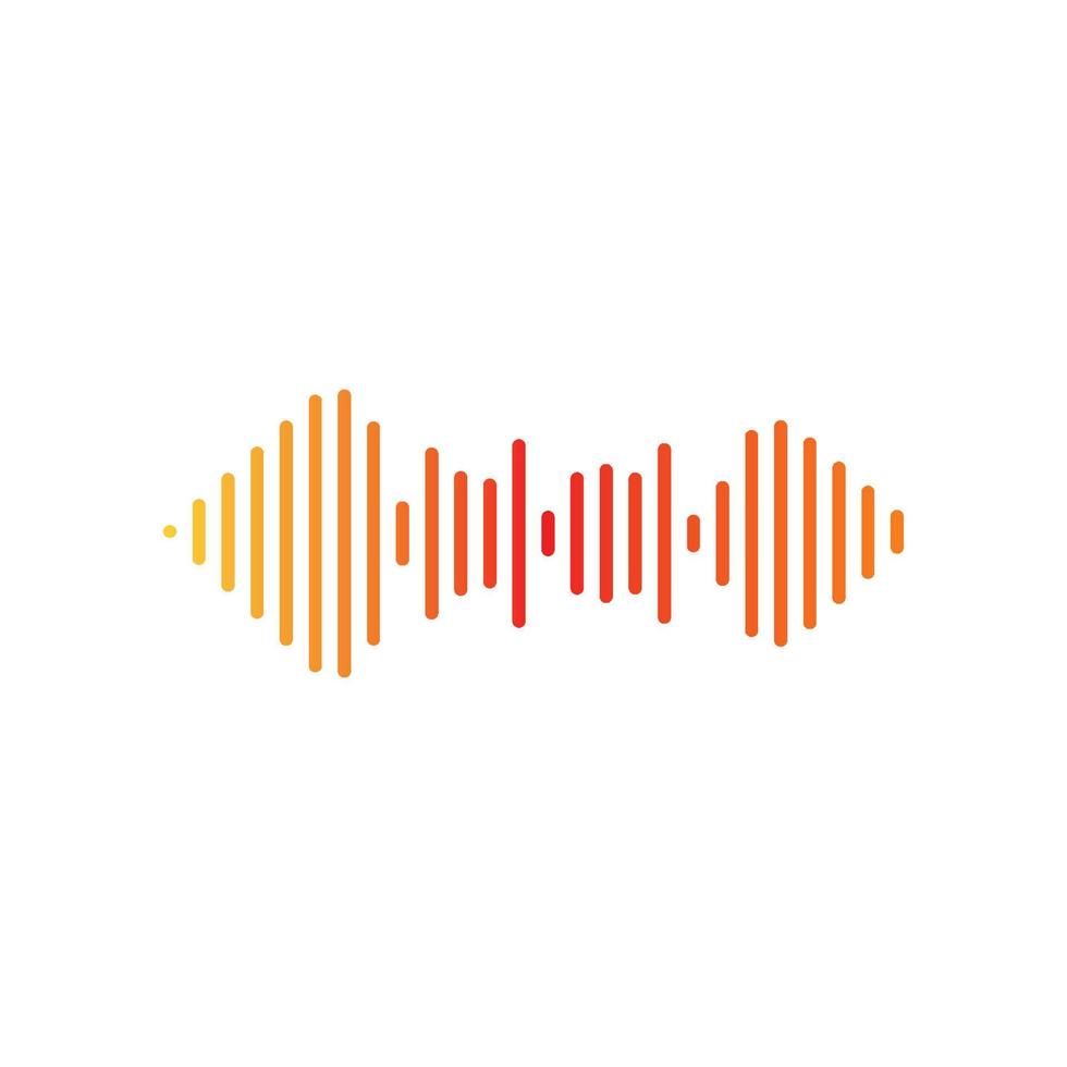 Sound waves vector illustration design
