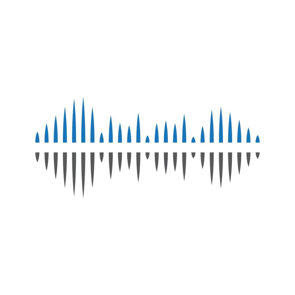 Sound waves vector illustration design