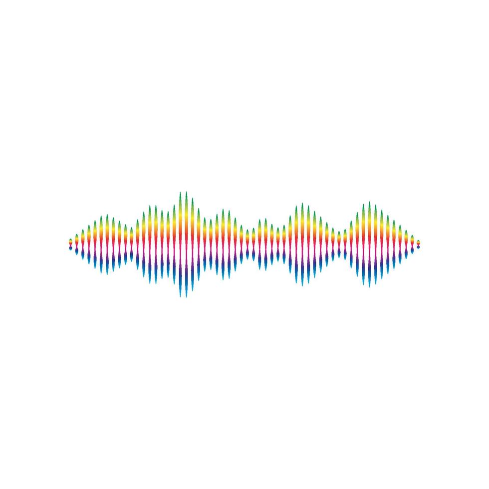 diseño de ilustración de vector de ondas de sonido