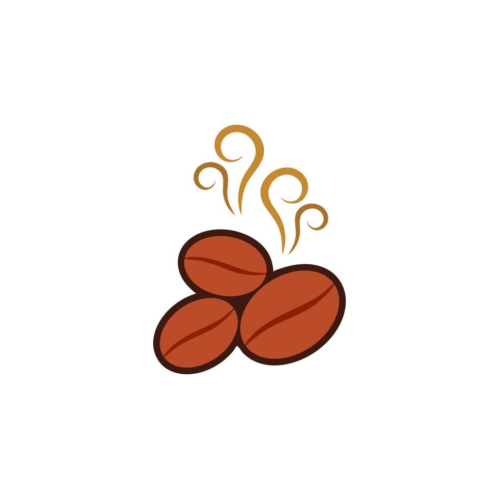 diseño de vector de icono de grano de café