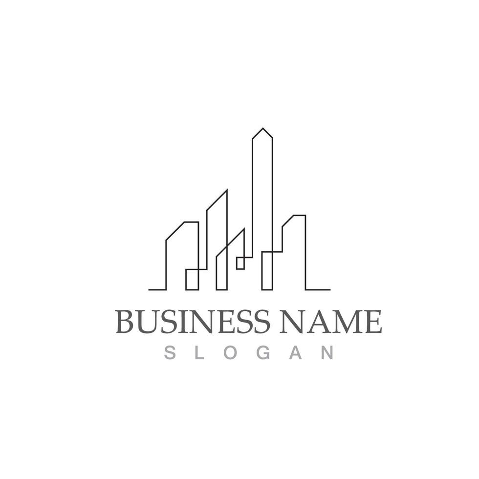 City skyline logo vector illustration template