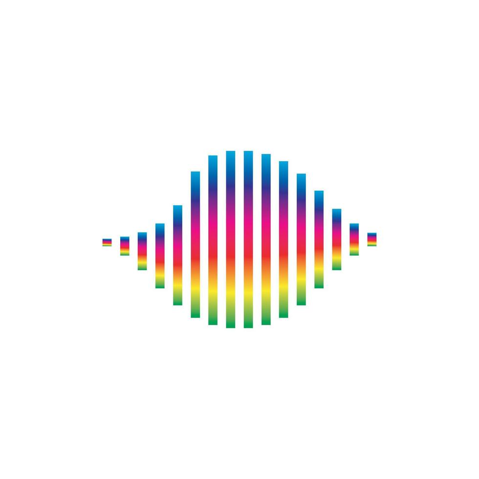 Sound waves vector illustration design