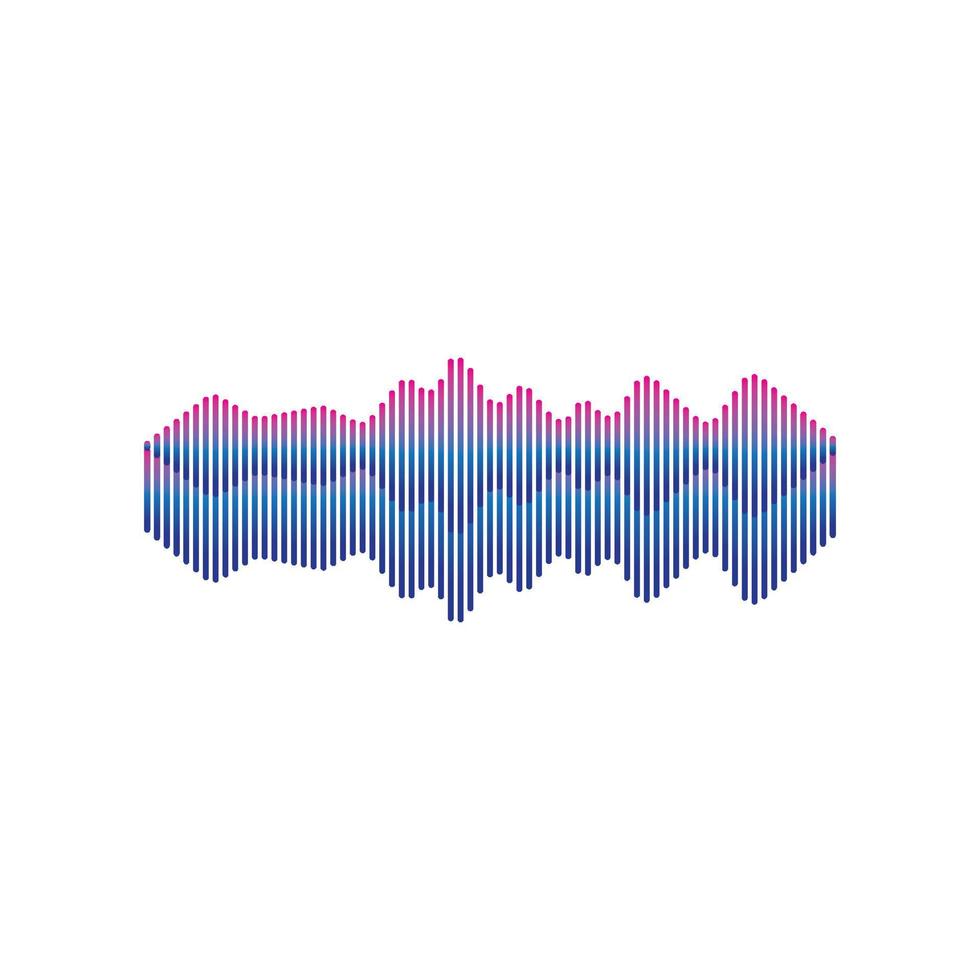 Sound waves vector illustration design