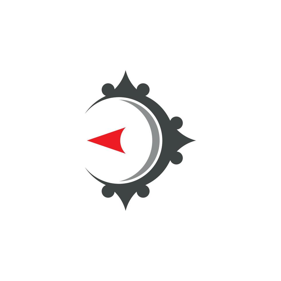 Compass logo template vector icon