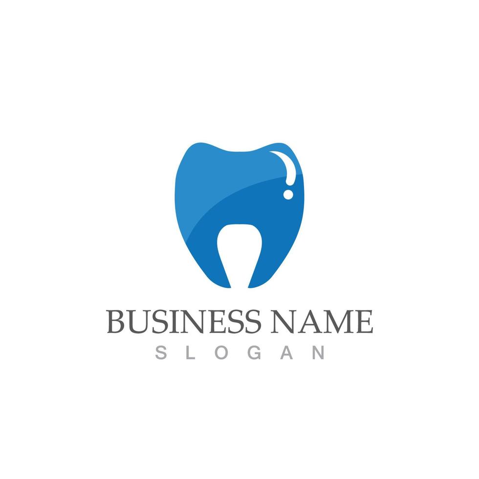 vector de plantilla de icono de logotipo dental