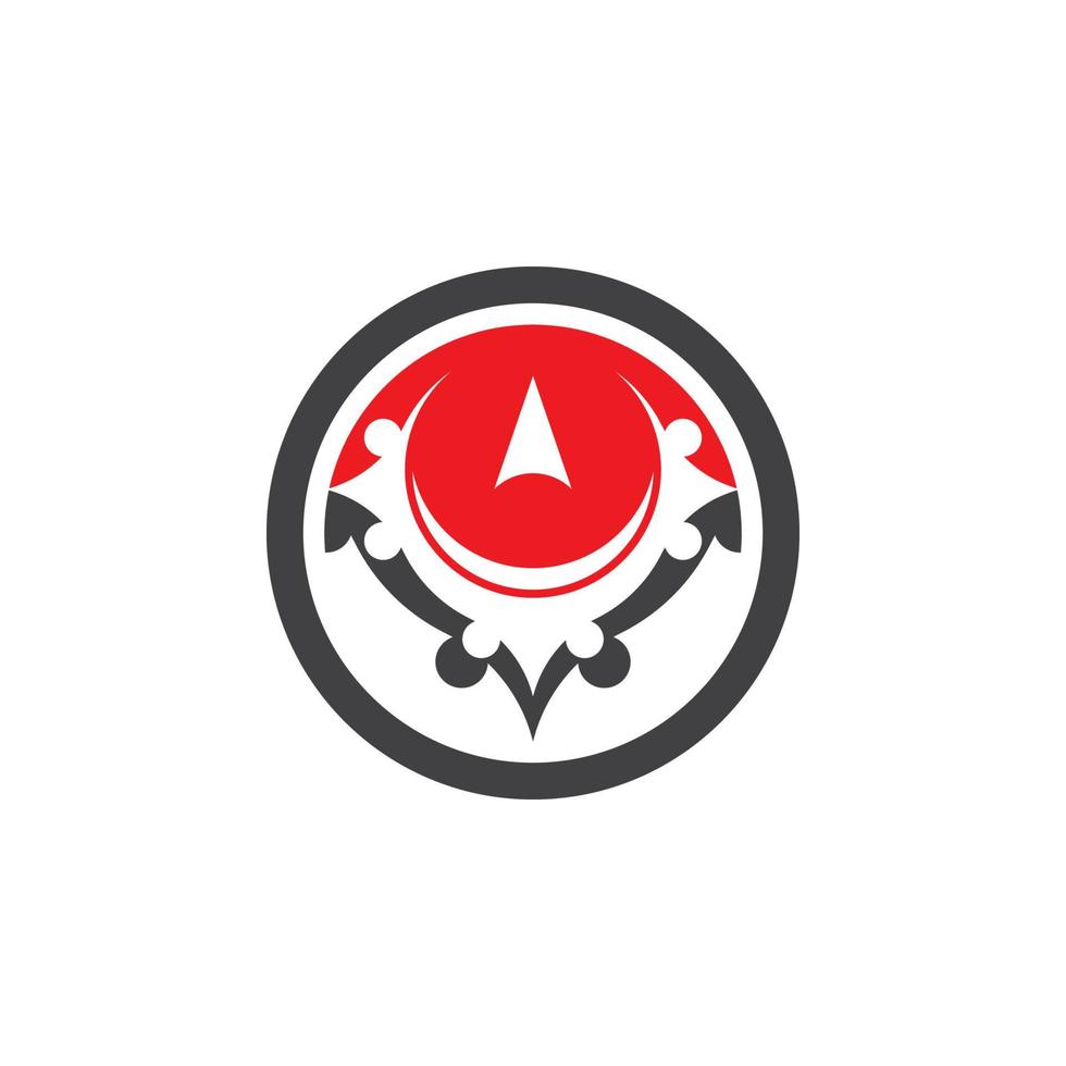 Compass logo template vector icon