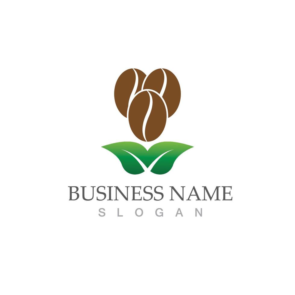 Coffee bean icon vector illustration