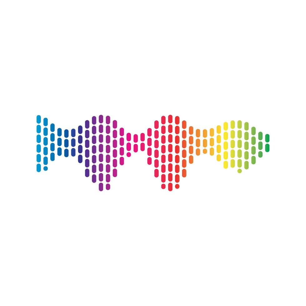 Sound waves vector illustration design