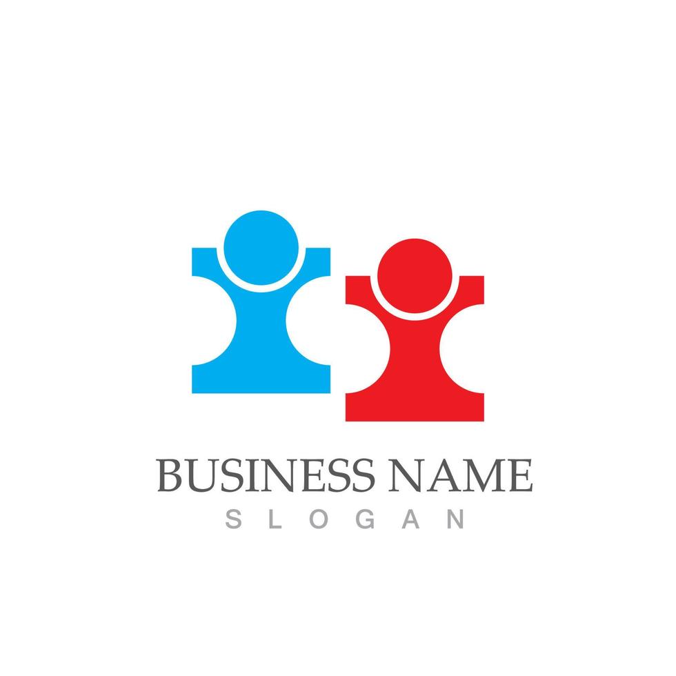 Community logo icon design template vector