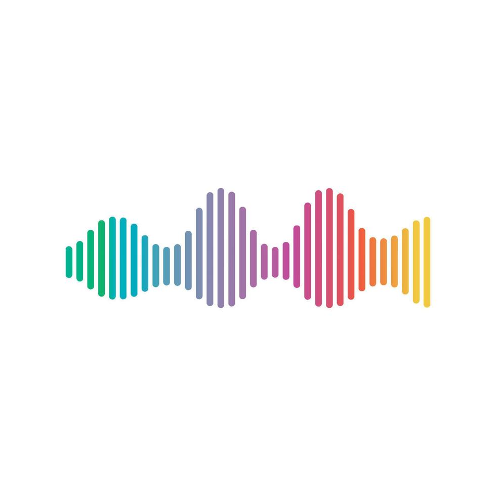 Sound waves vector illustration design