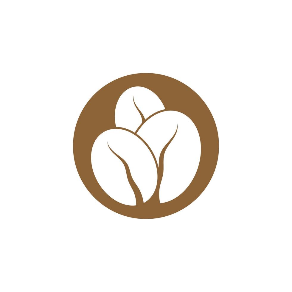 Coffee bean icon vector design