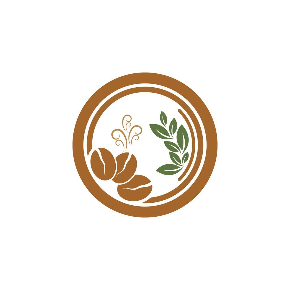 Coffee bean icon vector design