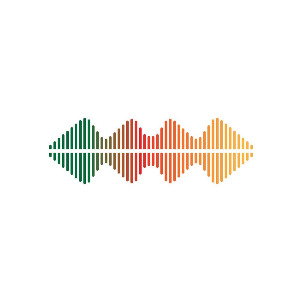 Sound waves vector illustration design