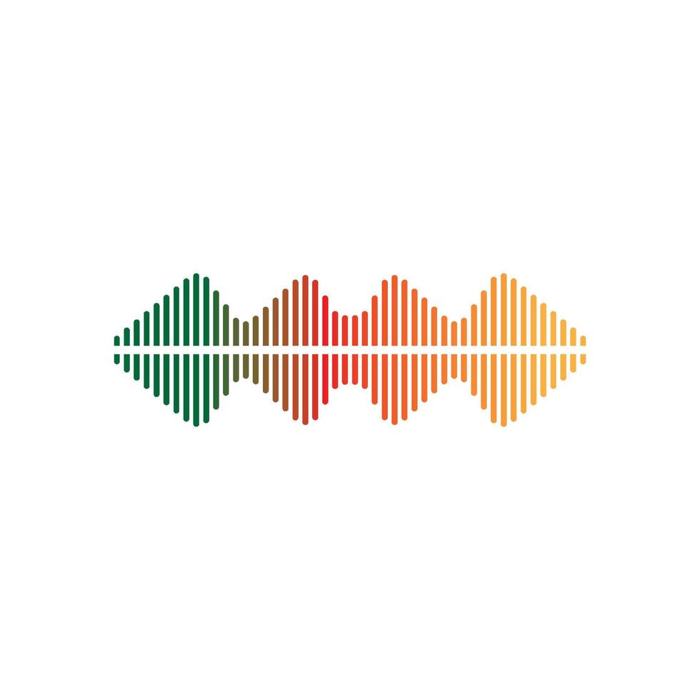 Sound waves vector illustration design