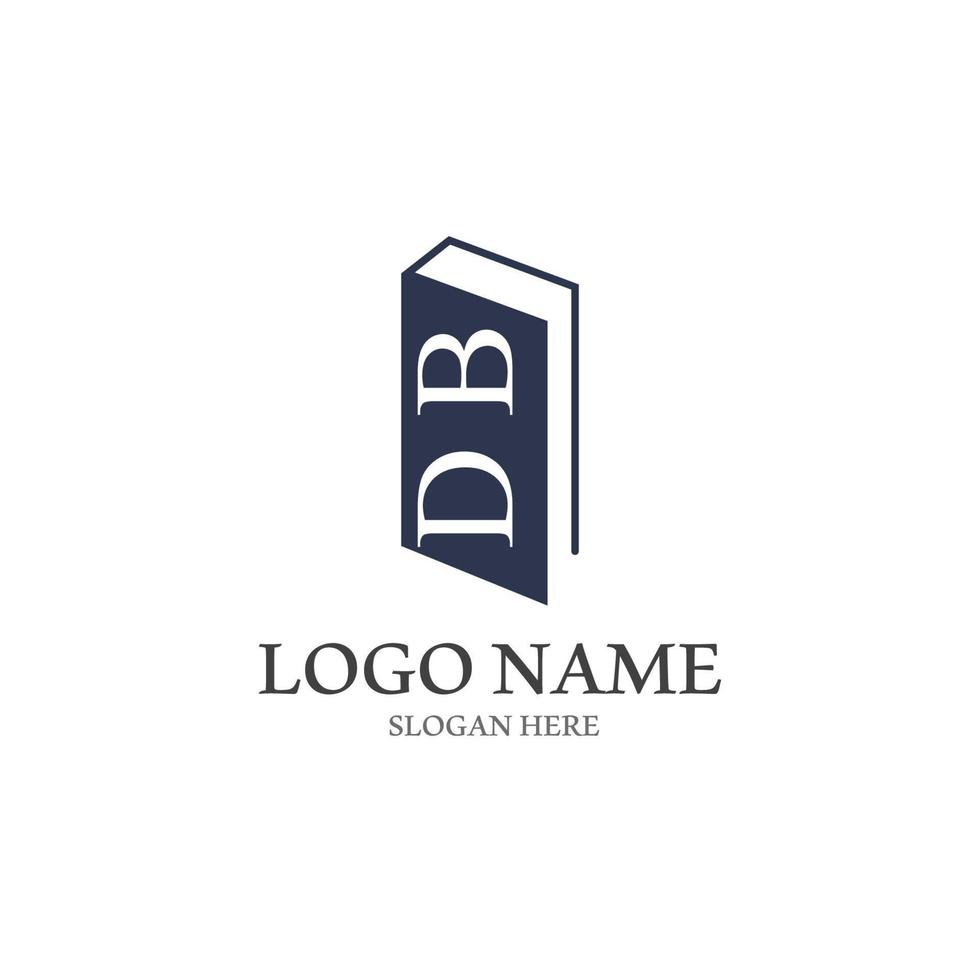 Digital book logo icon technology vector