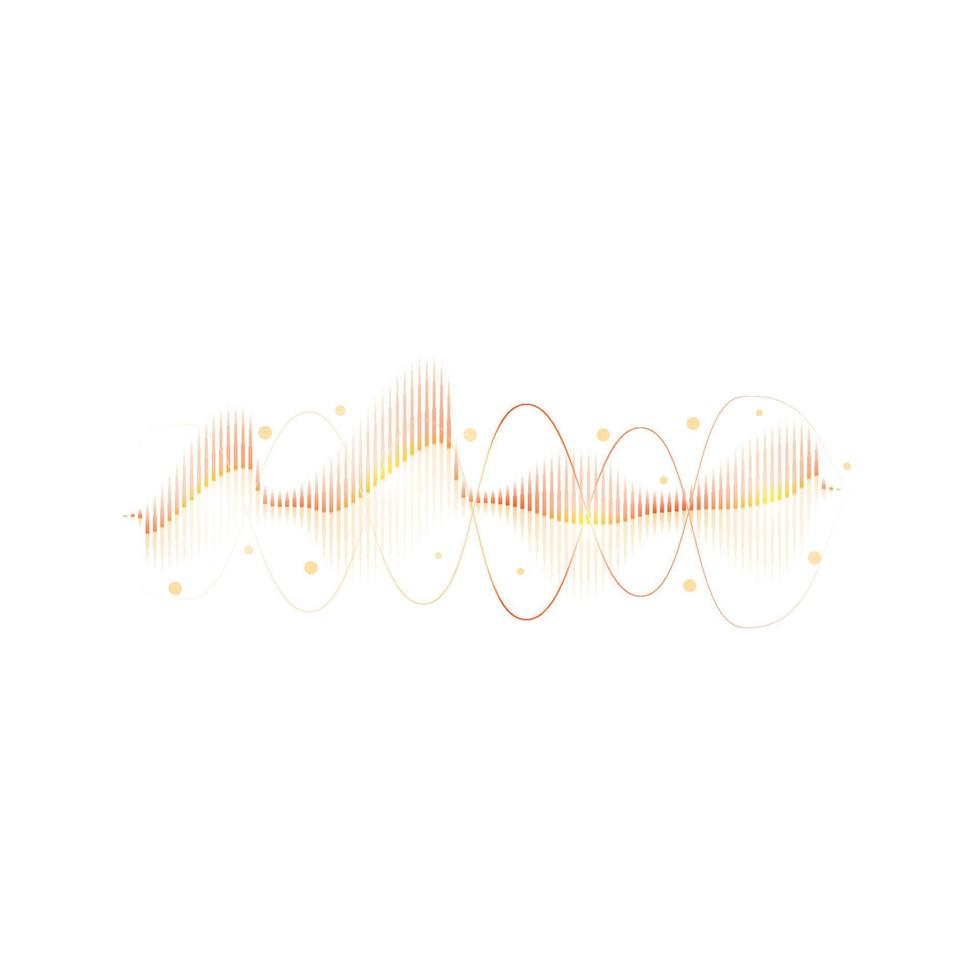 Sound waves vector illustration design