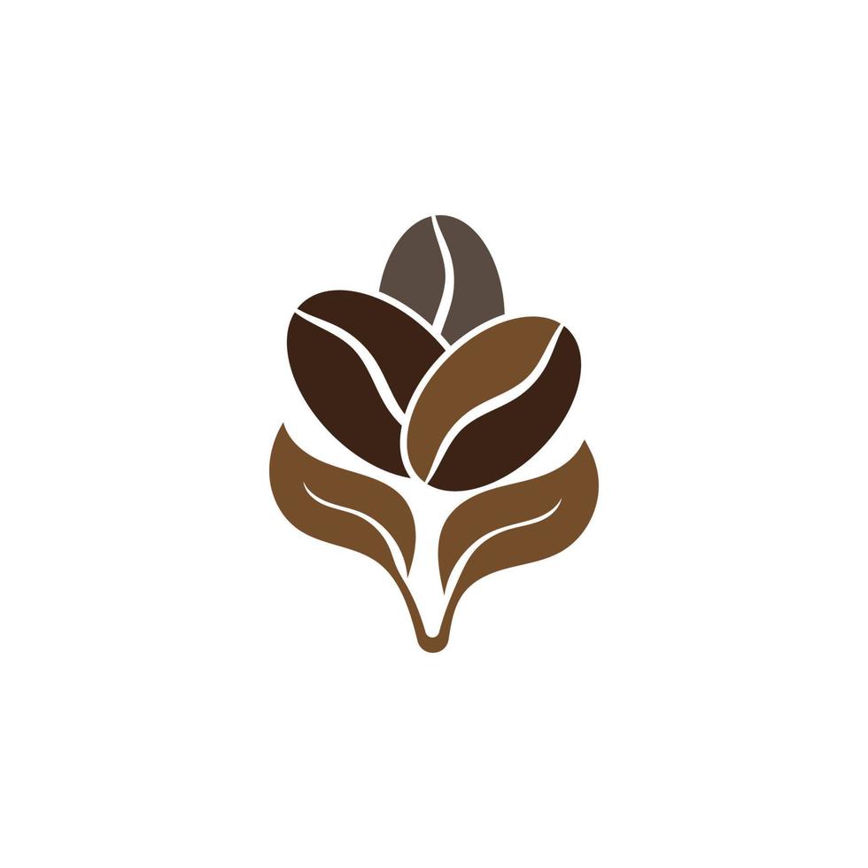 Coffee bean icon vector design