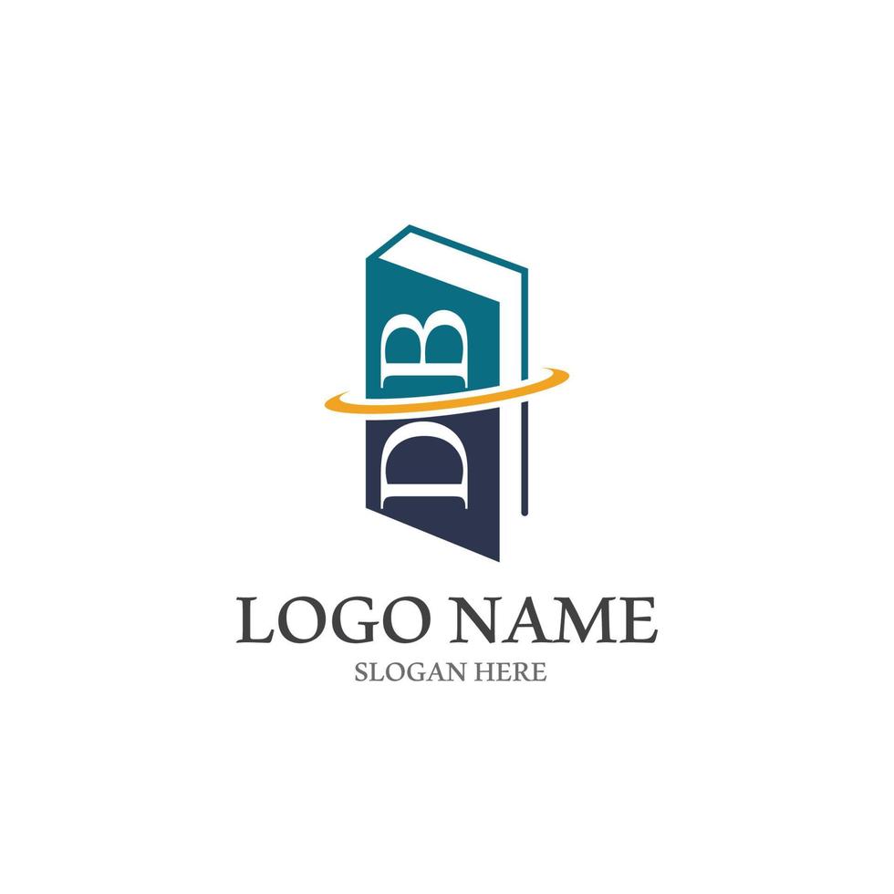 Digital book logo icon technology vector