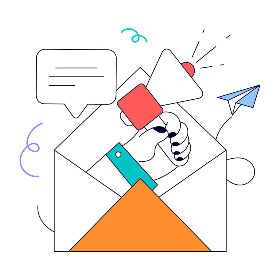 Financial analysis flat animated illustration vector