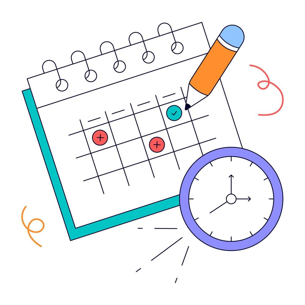 Financial analysis flat animated illustration vector