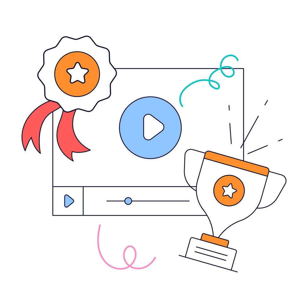 An animated design of Social Media vector