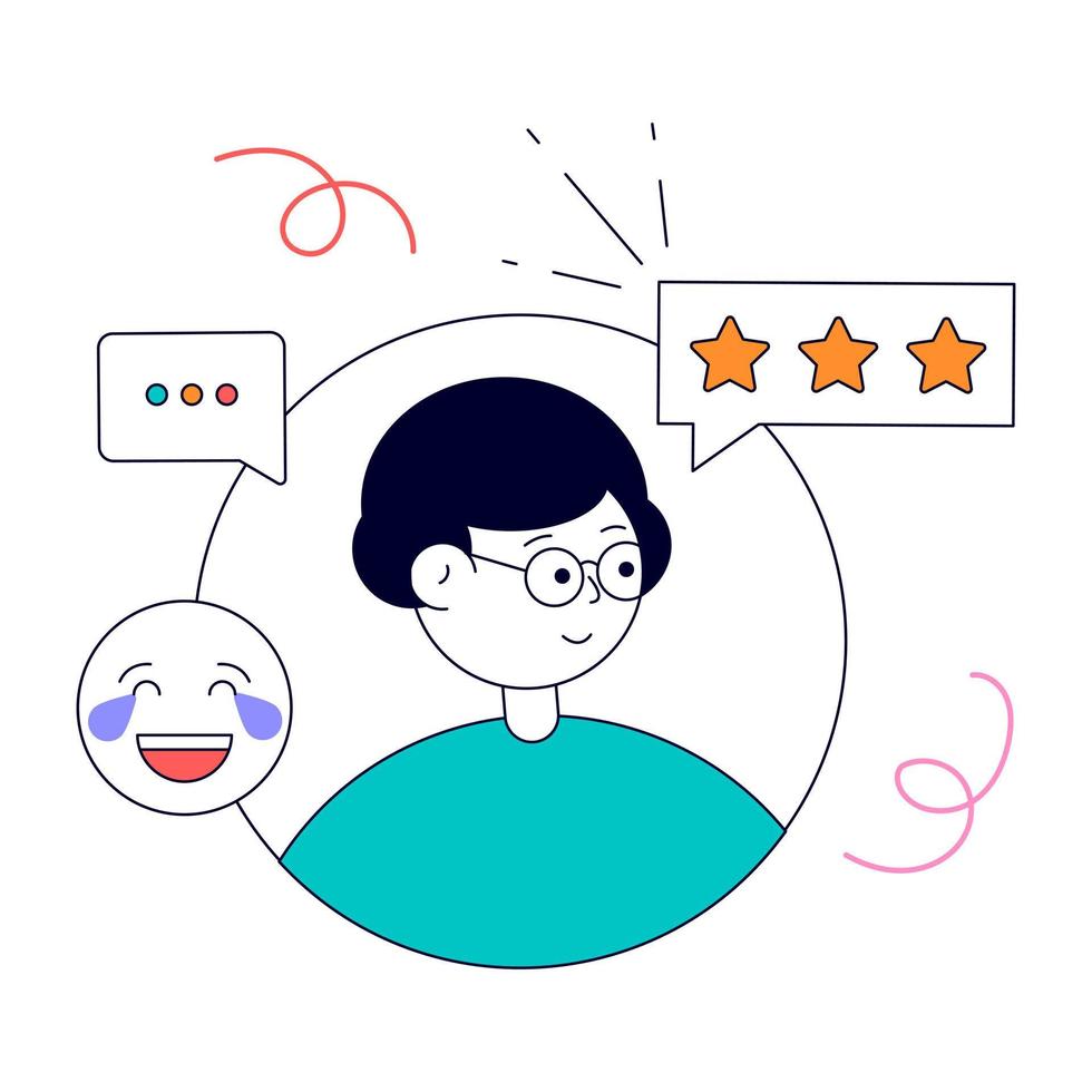 An animated design of Social Media vector