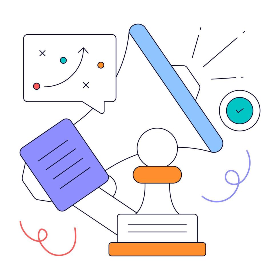 An animated design of Social Media vector