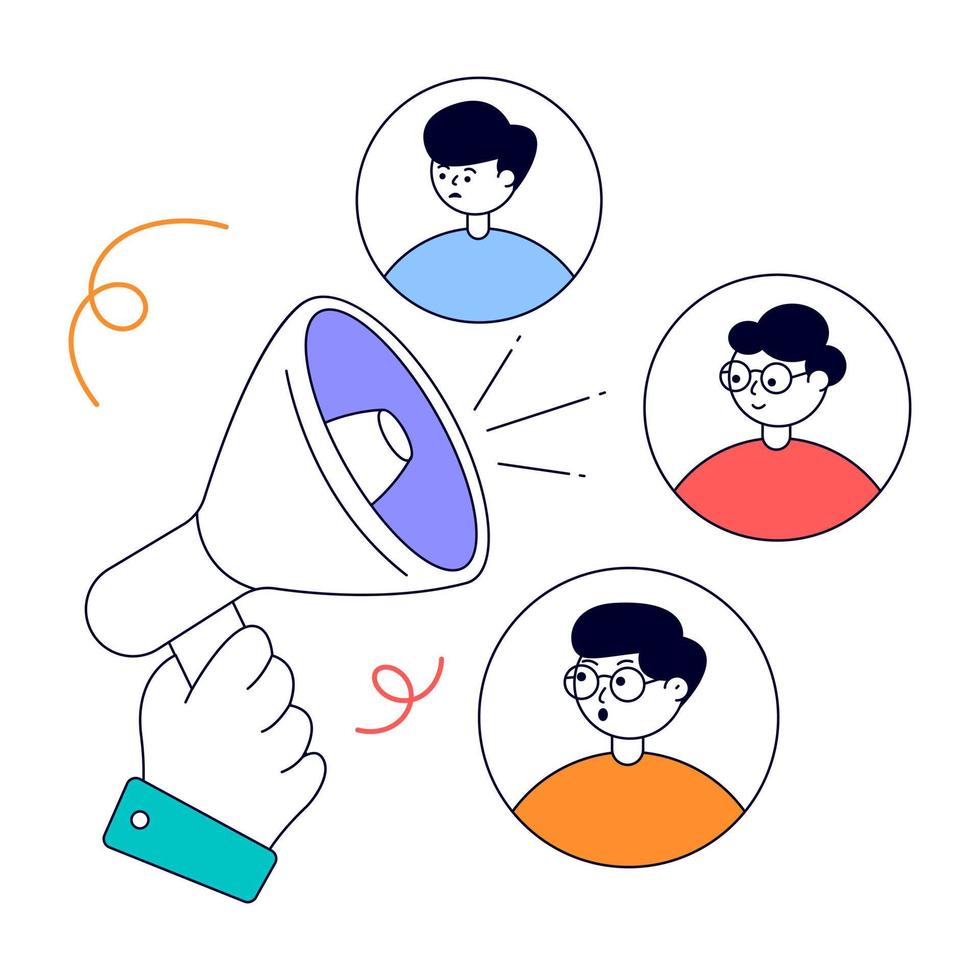 An animated design of Social Media vector