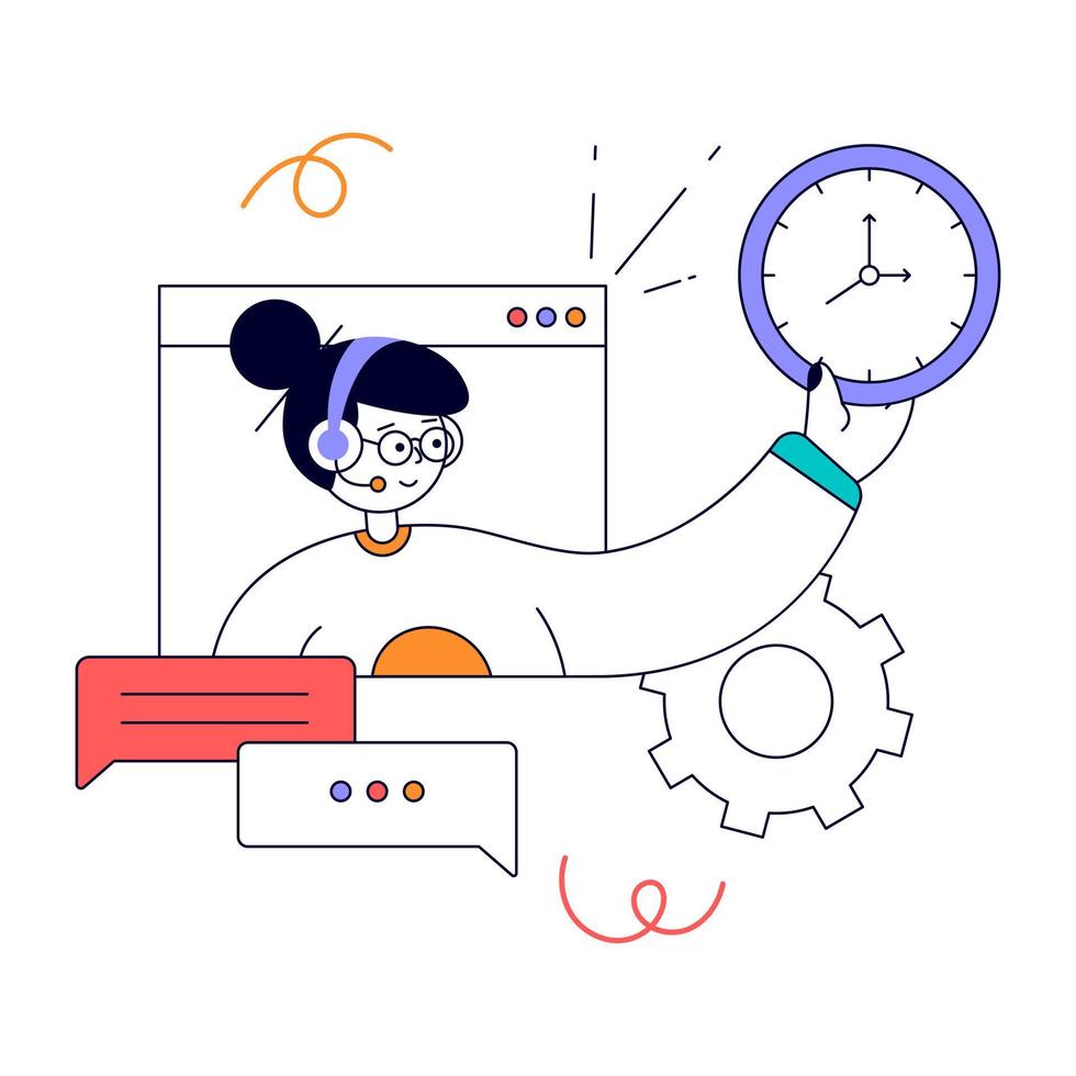 An animated design of Social Media vector