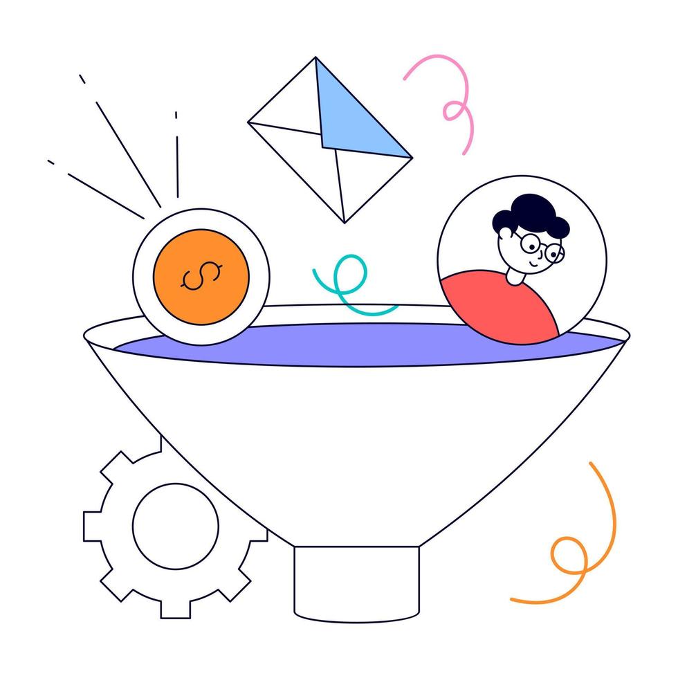 An animated design of Social Media vector