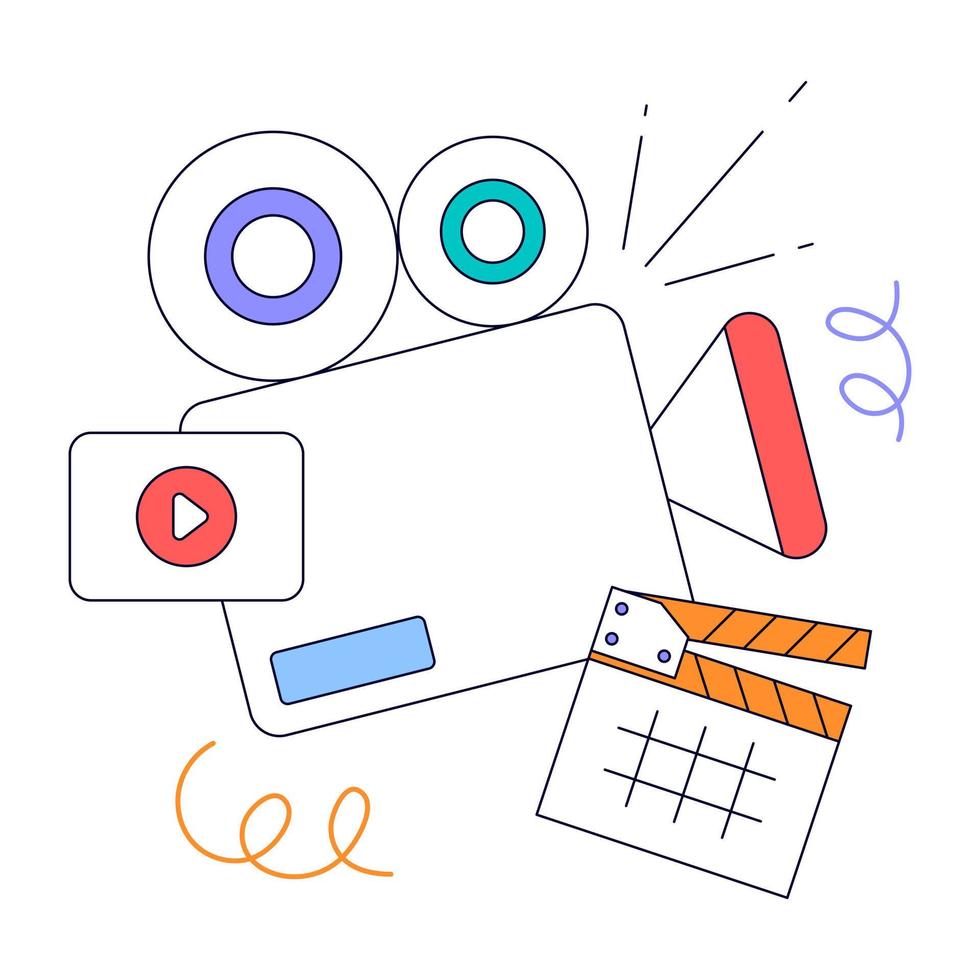 An animated design of Social Media vector
