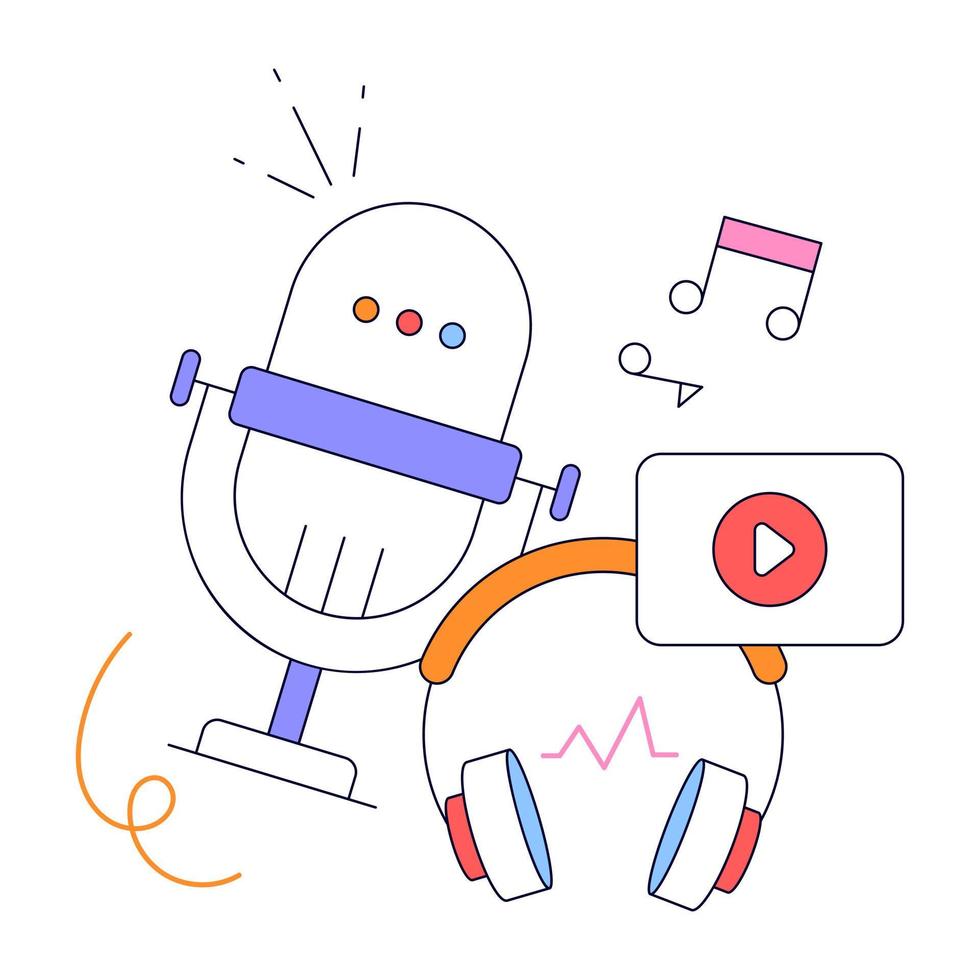 An animated design of Social Media vector